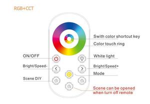 Neue (DIM/ CCT/ RGB/ RGBW/ RGB CCT) RF Full Touch Remote LED-Steuerung - Product Image 6