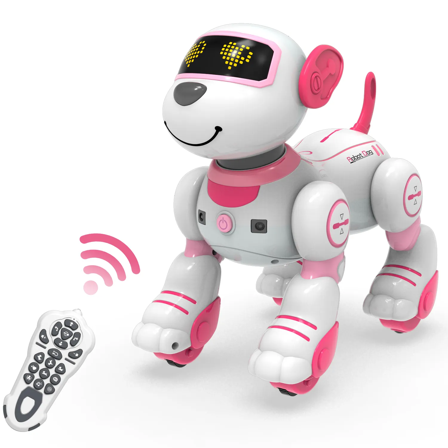 Rc dancing Robot Toy Dog Ai programmabile interattivo ed educativo Smart Stunt Toys con suono LED Eyes Electronic Pets dogs