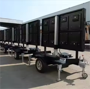 Ruota portatile <span class=keywords><strong>Led</strong></span> pubblicità schermo del traffico Mobile messaggio variabile segno rimorchio HD colorato - Product Image 6