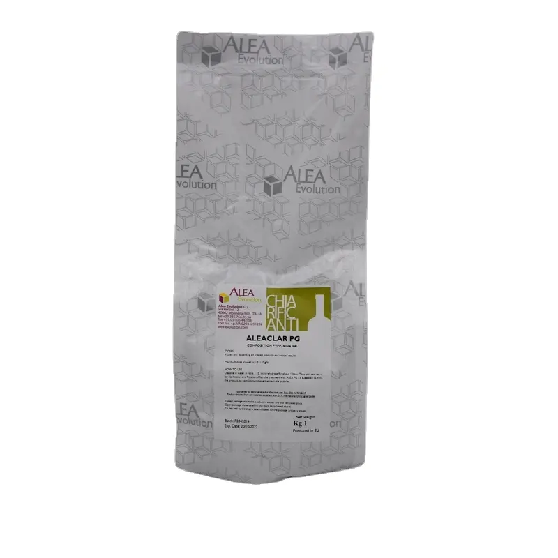 Haute Qualité Fabriqué En Italie ALEA PG Vin Agent De Clarification Vin Fermentation Levure Poudre 1 kg et 10 kg Sac