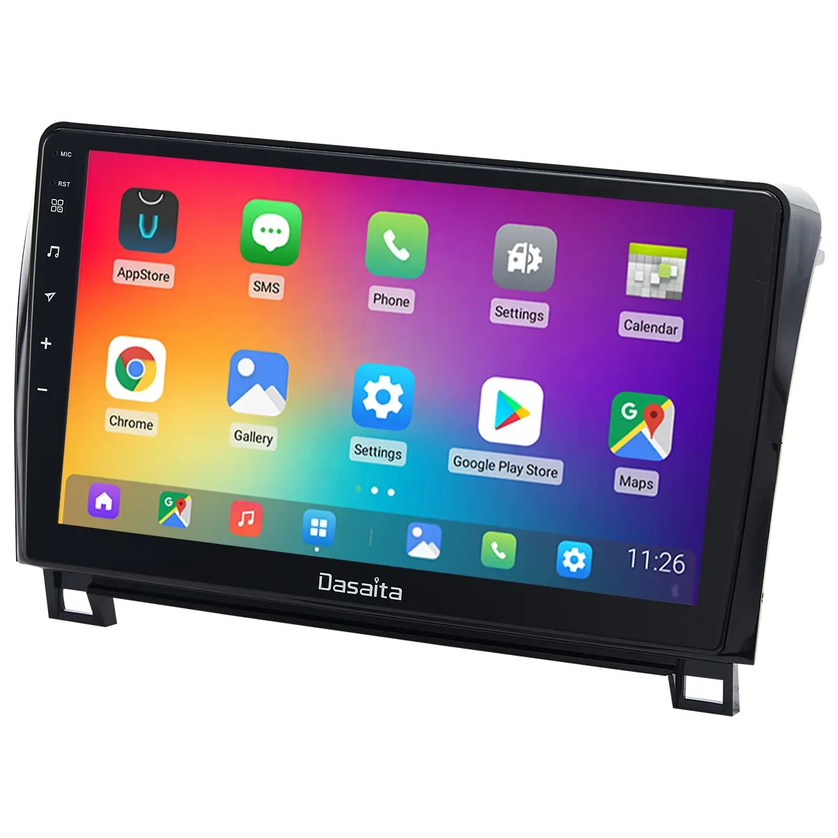 Dasaita player de dvd automotivo, 10.2 '', vívido, para toyota sequoia 2008-2018, 4g + 64g, android, auto 1280*720 ips, tela, navegação por gps