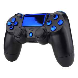 Juego completo de botones cromados azules personalizados para el modelo del controlador PS4-Kit de reemplazo de EXtremeRate - Product Image 5