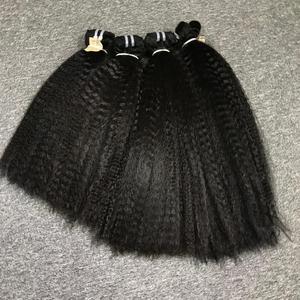 双拉束生扭结直人发延伸纬线型，用于制作黑人女性假发