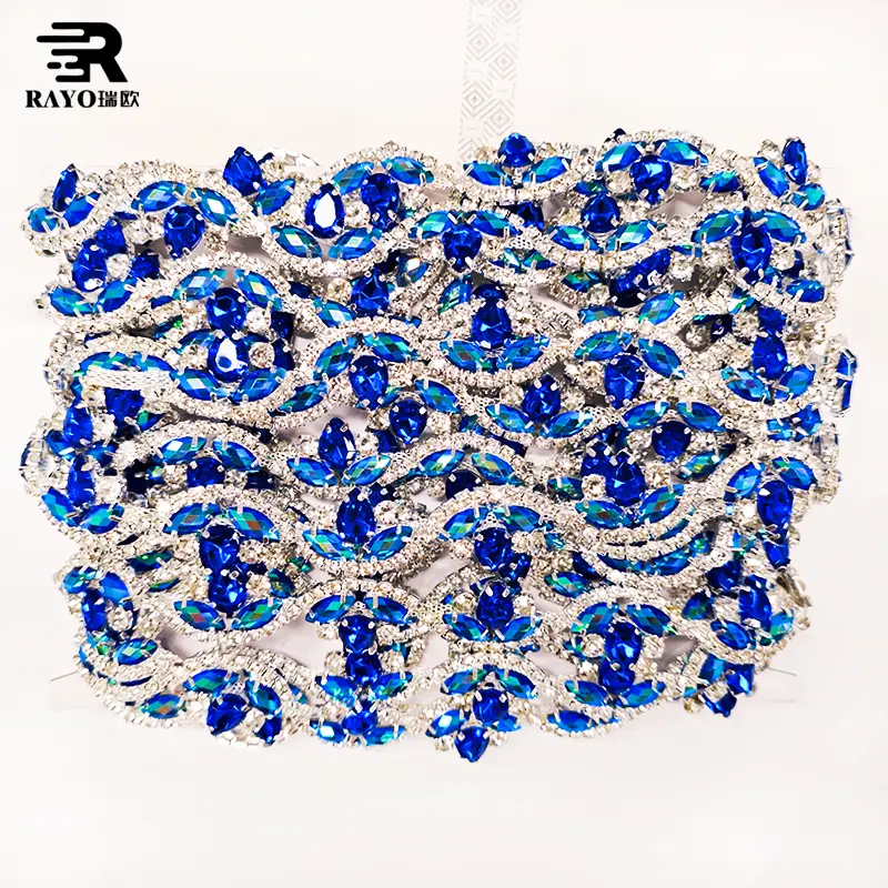 10 Yards bijoux strass tasse chaîne coupe coudre sur appliques décoratives pour T-shirts robe de soirée sacs chaussures pour femmes