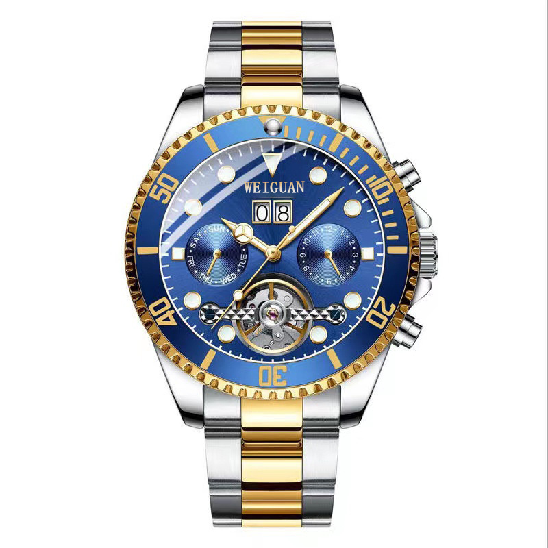 899 golden blue water ghost-tourbillon