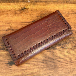 2025 nuevo producto patrón de piel de cocodrilo cuero genuino elegante señora carteras para mujer tarjeta efectivo teléfono lujo diseñador embrague - Product Image 3