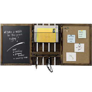 Mygift mộc mạc 3-mảnh bảng phấn & nút chai bảng Tường Tổ chức thiết 2026 phải có Trung tâm tin nhắn - Product Image 4