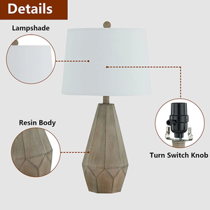 Van horne bảng đèn 2 Bộ phong cÁch nhựa bảng đèn cho phòng khách/phòng ngủ/lối vào giao diện điều khiển/trang trí ánh sáng và một truyền thống - Product Image 2