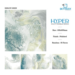 Hot Bán Xu Hướng Sản Phẩm Marlow Màu Xanh Lá Cây 600X600Mm Gạch Cho Sàn Sứ Gạch Kỹ Thuật Số Vitrified Gấp Đôi Tải Gạch - Product Image 3