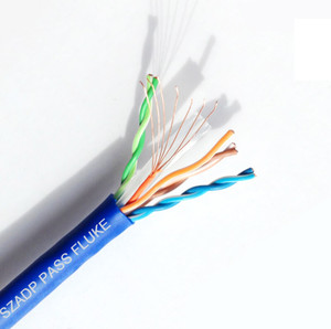Cat5e Cat6 Ethernet UTP sin blindaje 4 pares 23 Awg 0,45mm cobre Pvc Pass Tester de fábrica personalización Cables de red - Product Image 1