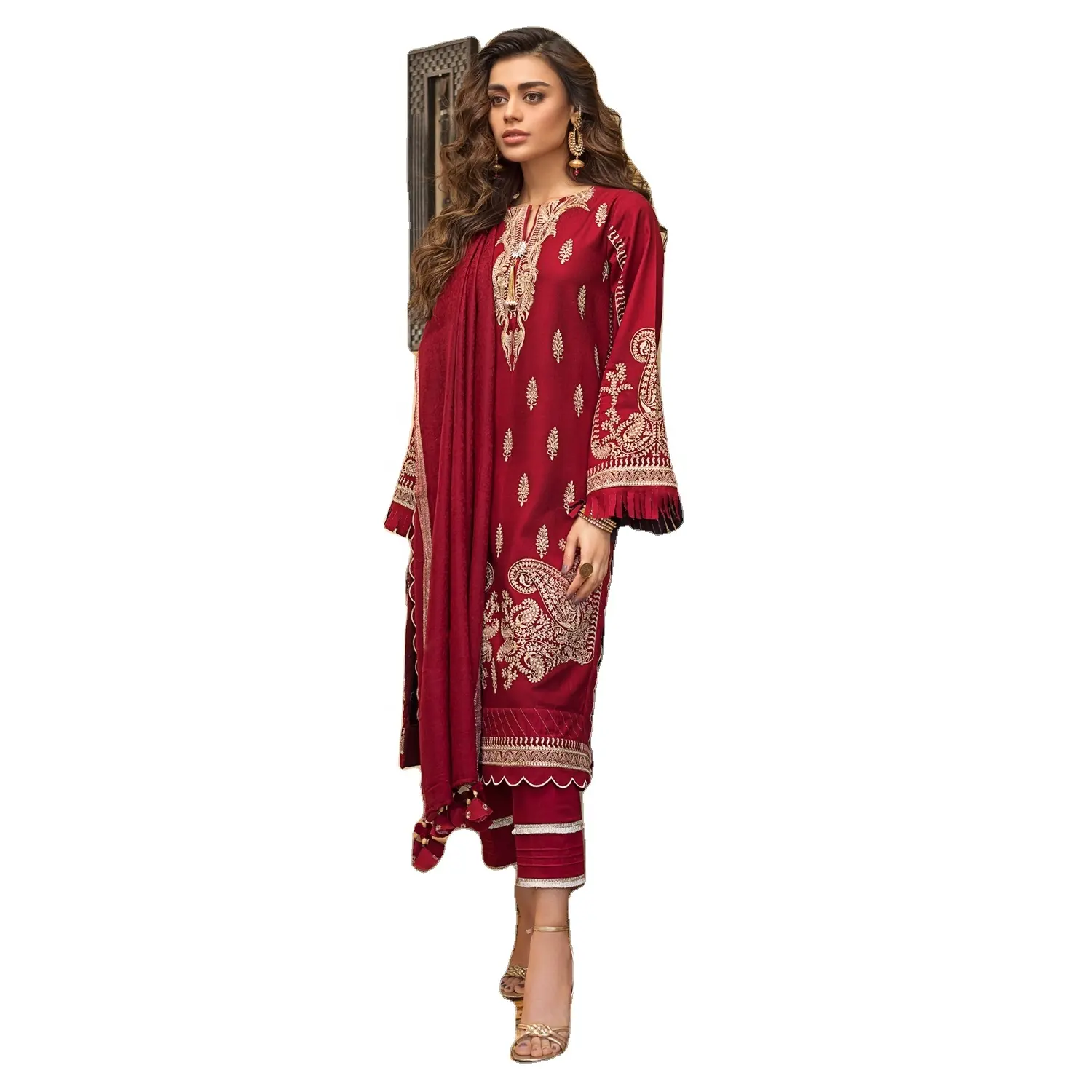 AJM TRADE HOUSE hot selling Pakistani salwar kameez shalwar shirt with trouser Indian wear anarkali dress model 1159