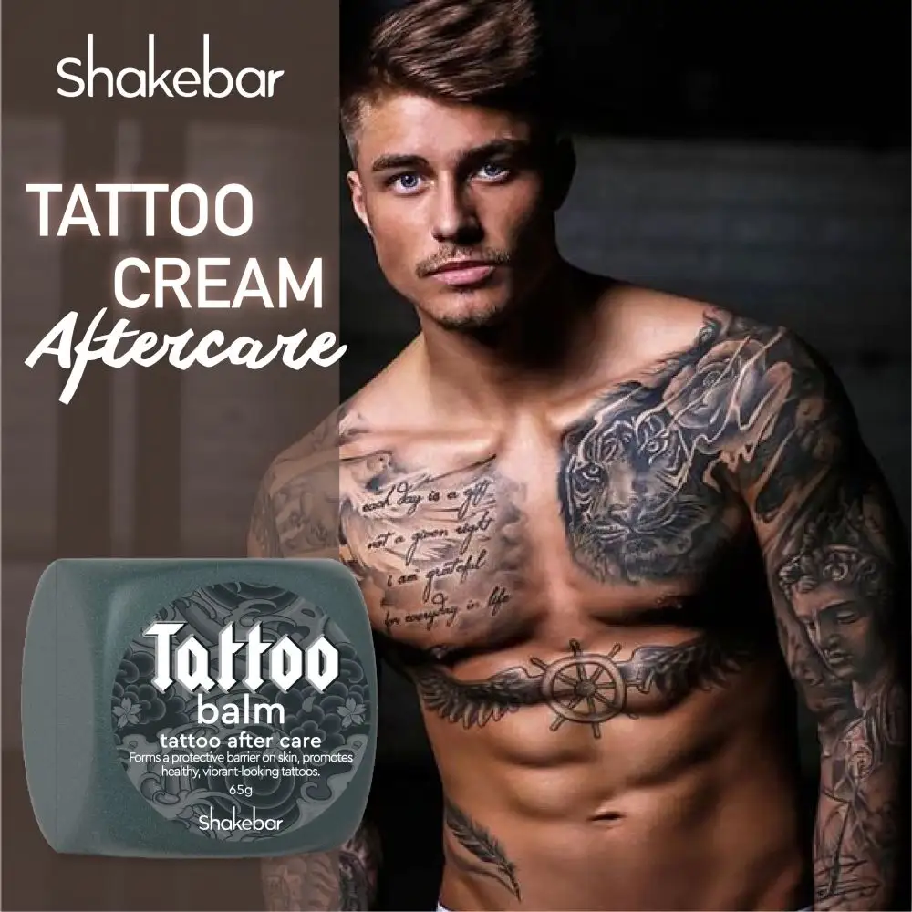 Private Label Tattoo Aftercare Cleanse Natural Tattoo Skin Sooth OEM/ODM crema idratante per la cura del tatuaggio senza alcool