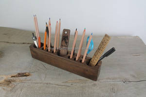 Bàn gỗ Caddy xoài Keo Gỗ bút Bút Chì Chủ | Gỗ gụ bàn tổ chức | quà tặng cá nhân văn phòng phụ kiện - Product Image 5