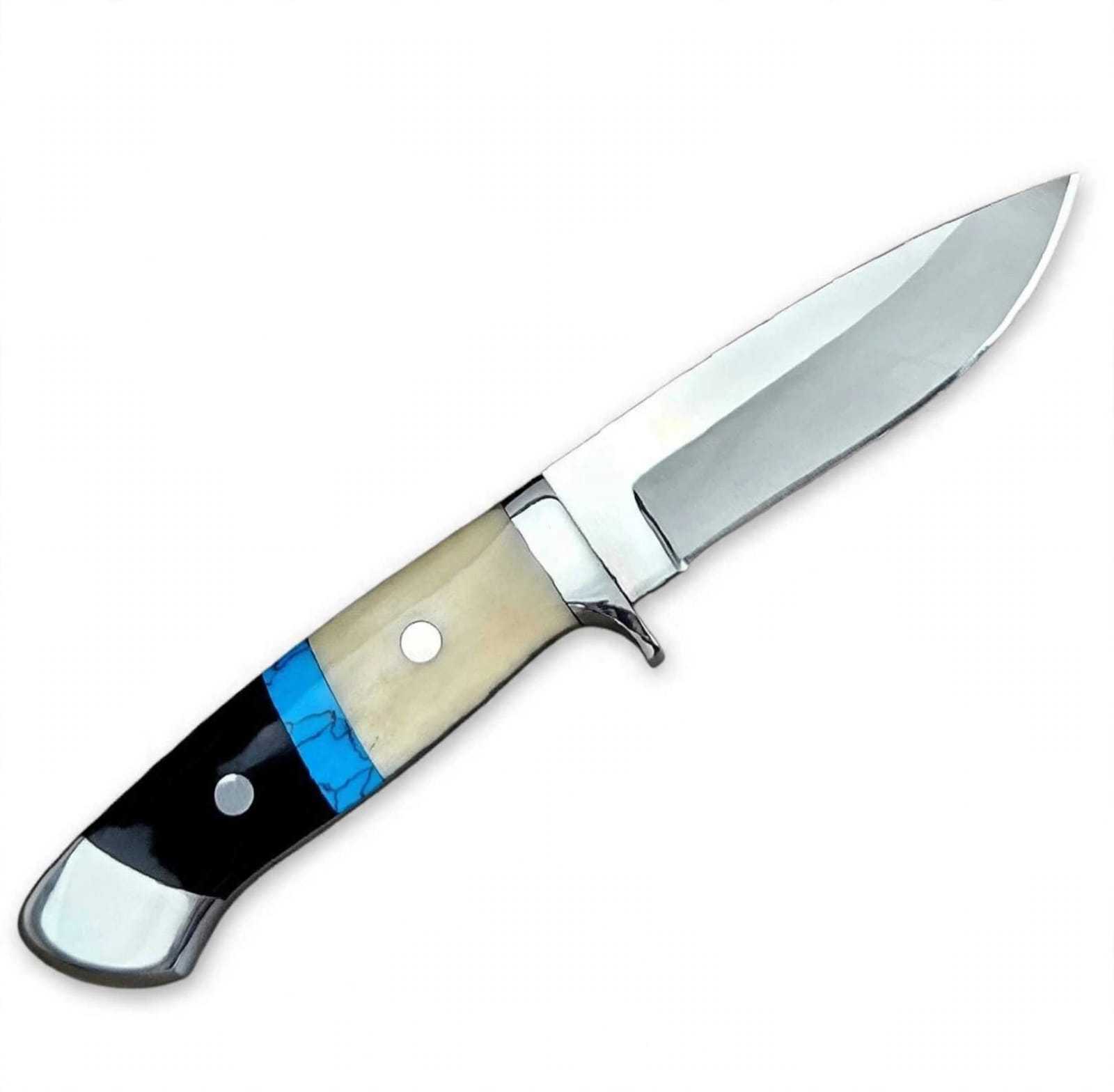 Cream White, Electric Turquoise Blue, and Jet Black
