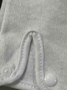 ラグジュアリータッチ100% コットンインターロックFourchetteジャージー手袋3ラインステッチ & ボタン付き快適な手袋 - Product Image 2