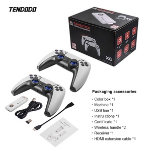 X6 เกมคอนโซลเกมย้อนยุค 15 emulators 39000+ เกม,PS1, FC,GBA ตัวควบคุมไร้สาย - Product Image 4