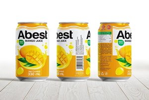 Abest 330ml Fresh Mango Flavoured Vietnamese Soft Drink ODM OEM Private Labels <strong>Unique</strong> Fruit &amp; Vegetable <strong>Juice</strong> in Vietnam - Product Image 3