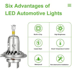 Yufing 60 Wát thiết kế hiện đại 4 Side Chùm Bóng đèn H11 Led Đèn Pha ojos LED Para Auto IP68 Dot chứng nhận Xe LED đầu đèn - Product Image 2