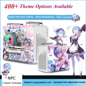 Unknown Player X300 readable lato portatile trasparente Desktop Anime cartone animato Computer case tipo-C interfaccia 240 il raffreddamento ad acqua - Product Image 2
