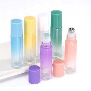 1ml 2ml 3ml 5ml透明ラウンド香水ロール上ガラス瓶アター金属プラスチックガラスローラーボトル香水エッセンシャルオイル用 - Product Image 5