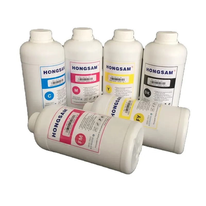 Hongsam Premium Fast Dry Heat Transfer Ink Dye Sublimation Ink for Large Format Sublimation Printer
