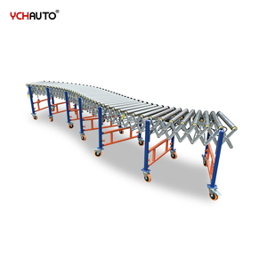 Motorized Conveyor Line <strong>Loading</strong> Unloading Box with Power Flexible Roller Conveyor V Belt Running Freely Rotation for <strong>Container</strong> - Product Image 3