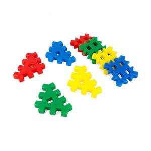 Kid Đồ chơi giáo dục nhựa 40PCS vuông bánh răng khối đầy màu sắc hỗ trợ giảng dạy xây dựng đồ chơi - Product Image 1