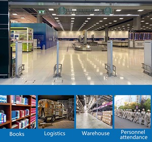 RFID-Sicherheitstor EPC C1G2 ISO18000-6C Mehrkanalsteuerung 902-928MHz RS232 RJ45 Infrarot-Auslöser Bibliotheks-RFID-Tor - Product Image 4