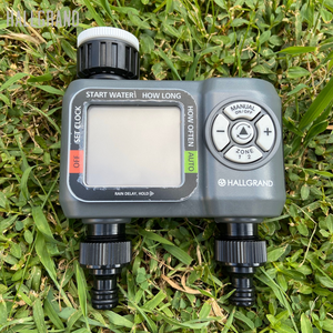 2 Steckdosen Wasser timer Einfache Einrichtung und Programm Wasser timer Garten bewässerungs regler Riego Inteli gente Einfach zu lesendes LCD-Display - Product Image 1