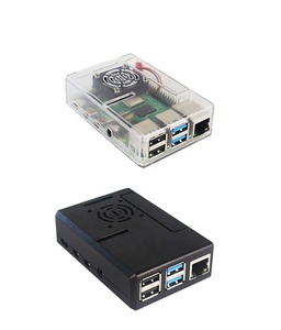 <strong>Raspberry</strong> <strong>Pi</strong> 4 ABS <strong>Case</strong> with Cooling Fan Enclosure for <strong>Raspberry</strong> <strong>Pi</strong> 4 Module B Protective Shell - Product Image 1