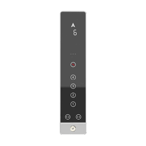 Asansör cam COP | Duvara monte tipi COP ile 4.3 inç LCD ekran | Düz renk tamperli cam asansör COP - Product Image 1