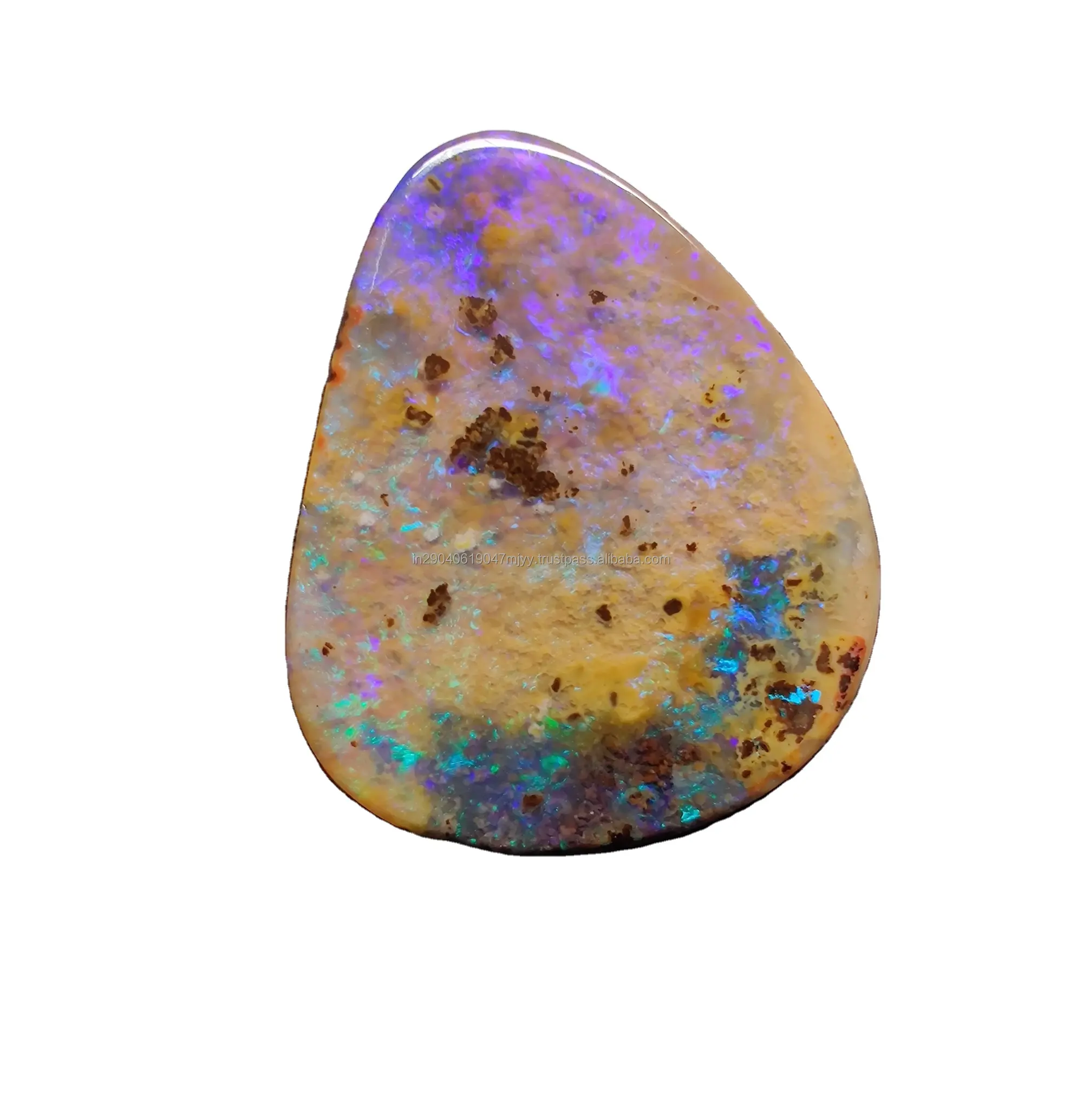 Batu Besar alami Opal Cabochon bentuk mewah Multi api Opal Australia batu permata longgar untuk perhiasan luar biasa