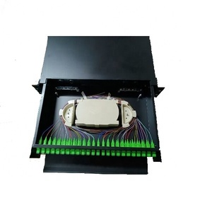 19-Inch ODF Rack Mount Optical Distribution Frame with 48 Ports Fiber Optic <strong>Patch</strong> <strong>Panel</strong>+Pigtails SC FC LC UPC APC FTTH <strong>Networks</strong>