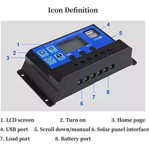 Wholesale <strong>Pwm</strong> Solar Charge <strong>Controller</strong> 12V 24V 48V <strong>10A</strong> 20A <strong>30A</strong> 40A 50A 60A in 10 20 30 40 50 60 Amps for Solar Energy Systems - Product Image 5
