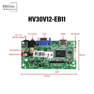 Módulos LCD BOE 15,6 pulgadas alta relación de contraste 500NITs brillo 178 ° ángulo de visión Partido de vidrio táctil y placa de controlador - Product Image 6