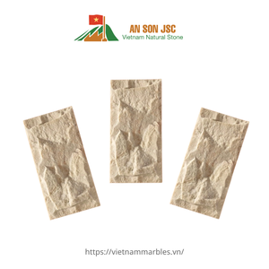 Việt Nam hiện đại Thiết kế dolomite đá cẩm thạch bên ngoài đá tường claddings Chiselled & combed Bush búa thiết kế đồ họa khách sạn - Product Image 3