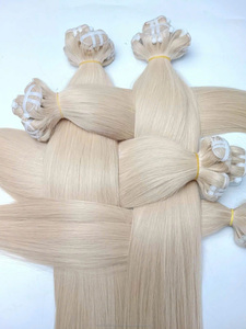 Best Choice <strong>Human</strong> Hair Weft Extensions DD SDD Bone Straight Blonde Color 100% From Vietnamese Raw Hair Length 8 to 32 Inches - Product Image 6