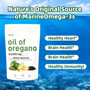 Siyah tohumu yağı ile organik Oregano yağı Softgels Carvacrol Thymol destek Oregano yağı ve siyah tohum yağı yumuşak jel kapsüller - Product Image 4