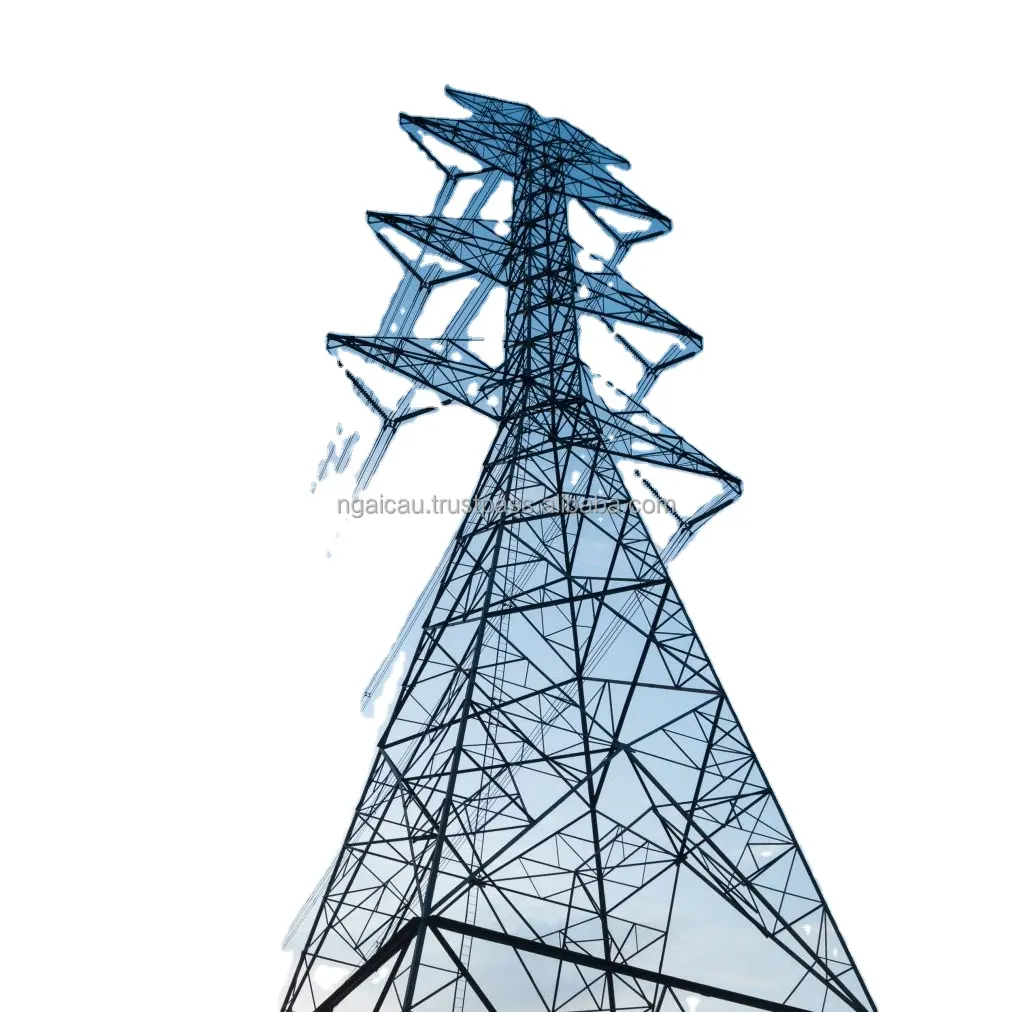 Torre di alimentazione in acciaio zincato rivestita anticorrosione per Transference e Dispensation Of110-500KV struttura in acciaio per edifici elettrici