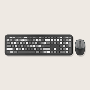2025 Nueva fábrica Hotsales Typewriting 2,4G Inalámbrico Tamaño completo Teclado de computadora Ratón Combo SMK-666395AG en stock - Product Image 1