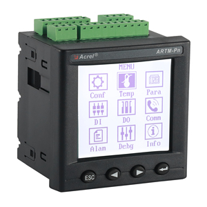 Acrel ARTM-Pn dispositivo di monitoraggio della temperatura Wireless 18 sensori DIN Rail montato RS485 Modbus-RTU quadri ad alta/bassa tensione - Product Image 4