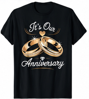 Notre T-shirt Bagues d'Anniversaire