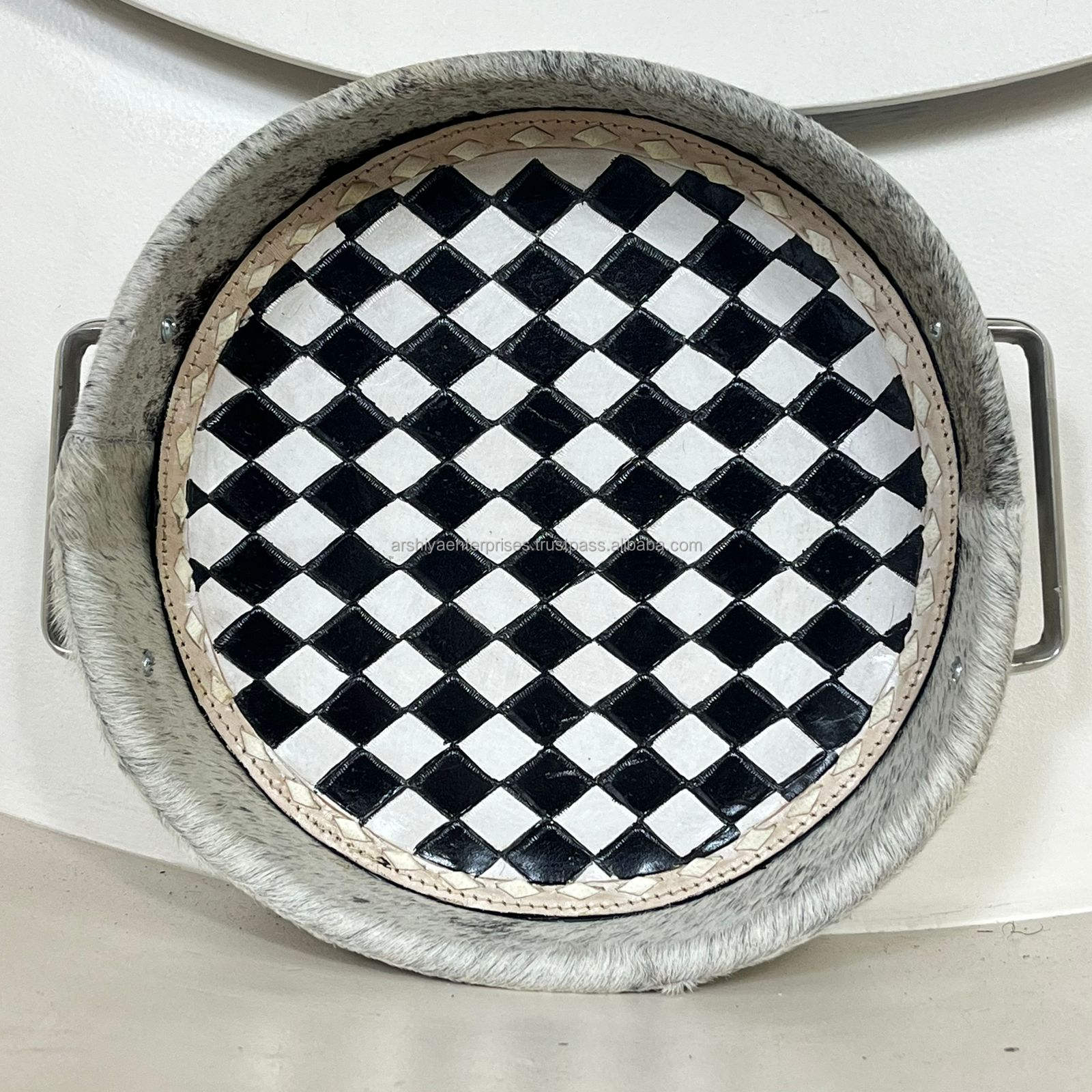 Damier noir et blanc