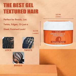 <strong>Create</strong> My Own logo Popular in USA Xxl Unisex extra Hold Curly Hair Braiding Gel