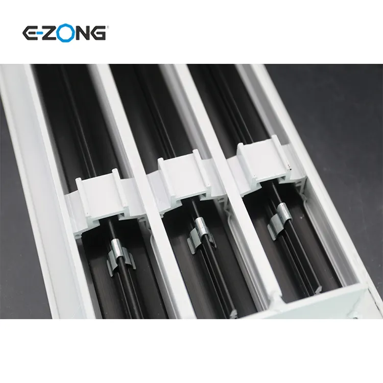 Difusor de ranura lineal de aluminio HVAC, ajustable, 1 ~ 5 ranuras, selección personalizada, difusor de ranura de escape lineal