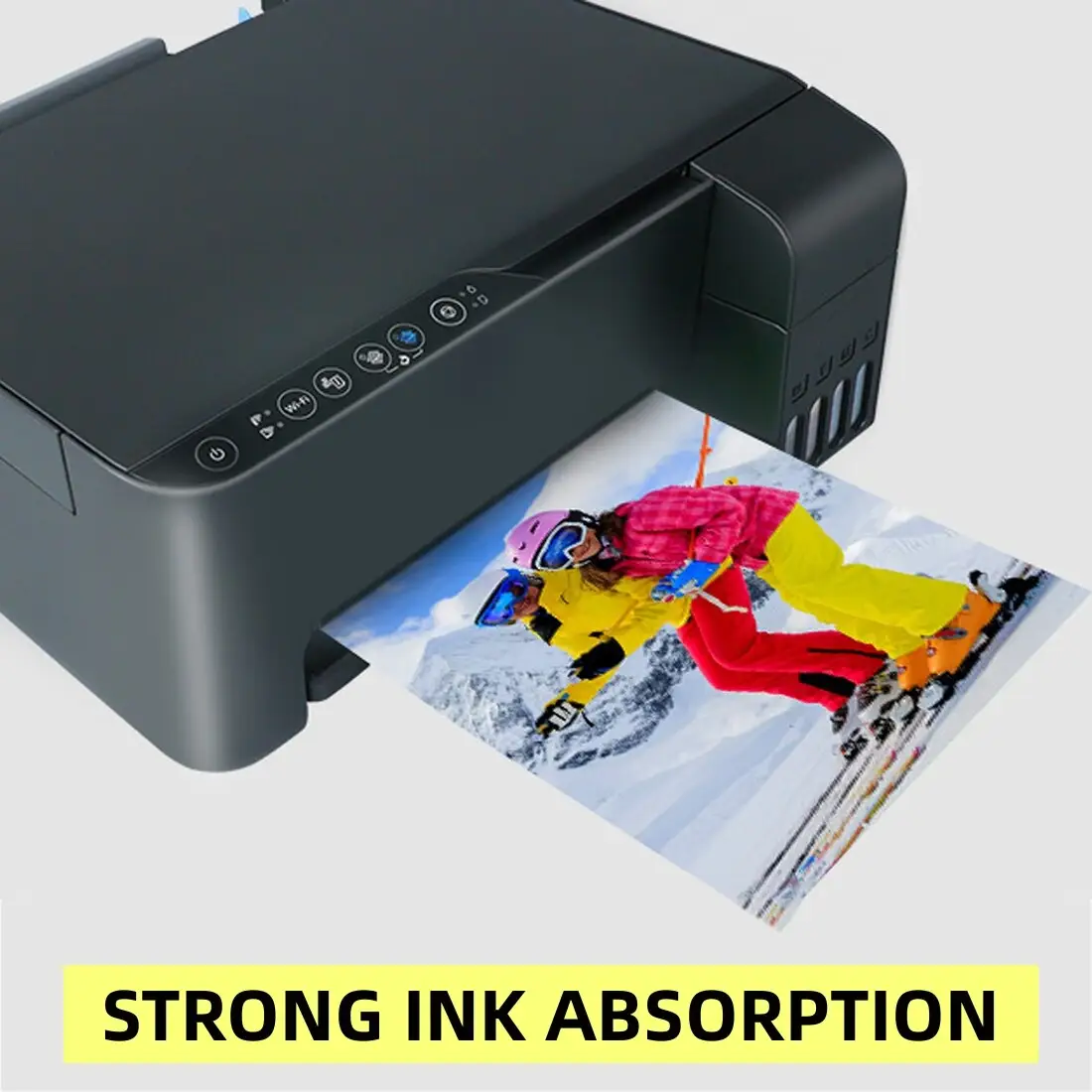 20 lembar kertas foto Inkjet 5R/ A4 tinta mewarnai Glossy kertas fotografi kering instan cocok untuk printer tinta pewarna