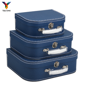 <strong>Plain</strong> Suitcase Memory <strong>Box</strong> Packaging Decorative <strong>Toy</strong> Suitcase Shaped Cardboard Suitcase with Handle - Product Image 4