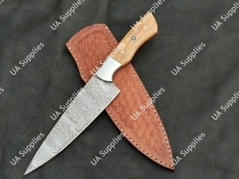 Olive Wood & Steel Bolster