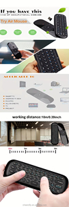 W1 Mini 2.4G kablosuz klavye ve hava fare çift uzaktan kumanda için PS4 Android TV kutusu PC & projektör IR öğrenme fonksiyonu - Product Image 5