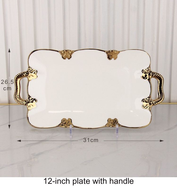 12-inch plate with handle